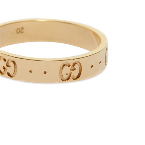 gucci icon thin band ring.